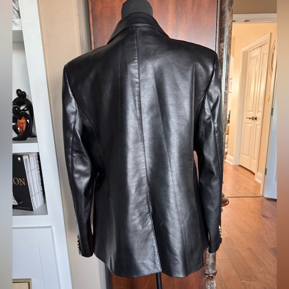 Calvin Klein Black Faux‎ Blazer - Picture 5 of 16